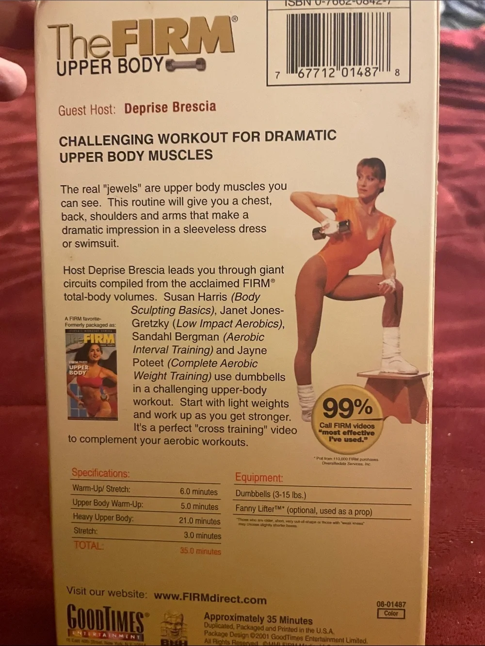 TheFIRM Upper Body Workout VHS - Red Activewear